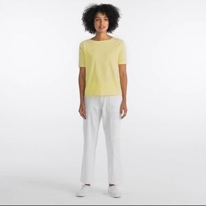 Lands End Sprima Cotton Yellow T-Shirt, New Size XL.